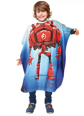 Peignoir cape enfant Robot