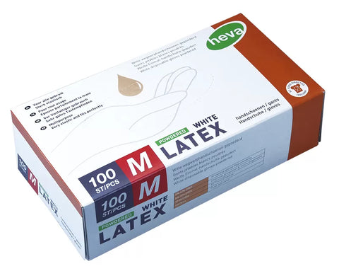 Gants en Latex Poudrés - Boîte de 100