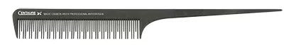 Peigne à queue Crêpage Carbone 230mm + 2 pinces