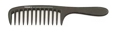 Peigne Démêloir Dents larges Carbone 200mm+ 2 pinces