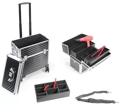 Valise BI-CAZ Noire 4 Roulettes