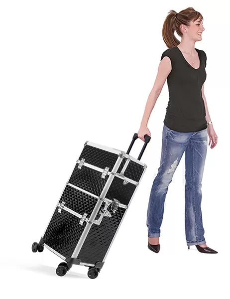Valise BI-CAZ Noire 4 Roulettes