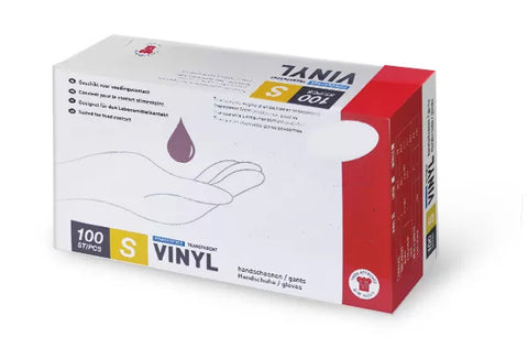 Gants en Vinyle Transparent - Boîte de 100