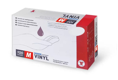 Gants en Vinyle Transparent - Boîte de 100