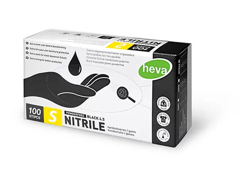 Gants Noirs en Nitrile - Boîte de 100