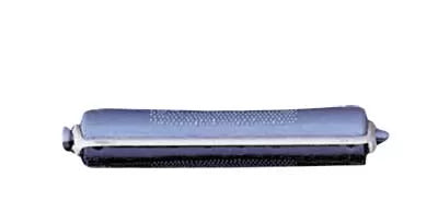 Bigoudis gris/noir long (80x16mm) x12