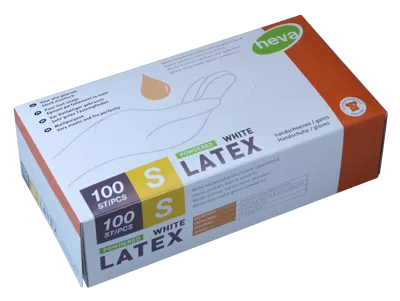 Gants en Latex Poudrés - Boîte de 100