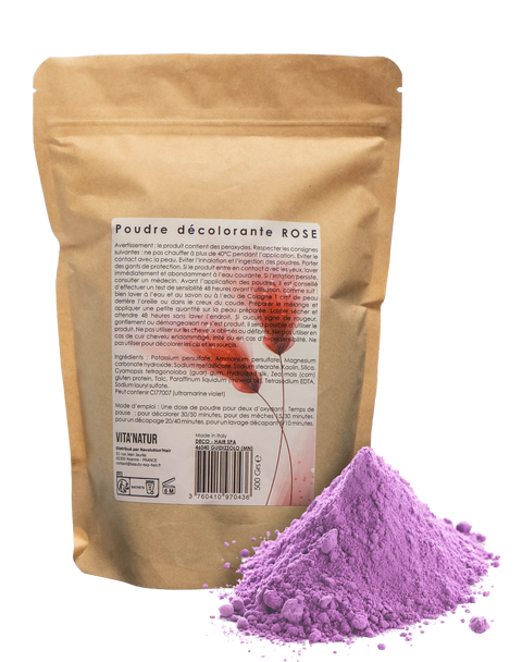 Poudre décolorante Rose 500g