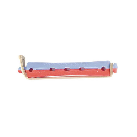 Bigoudis rouge/bleu court (60x11mm) x12
